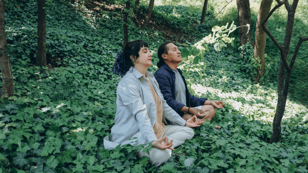 Meditation in the forest