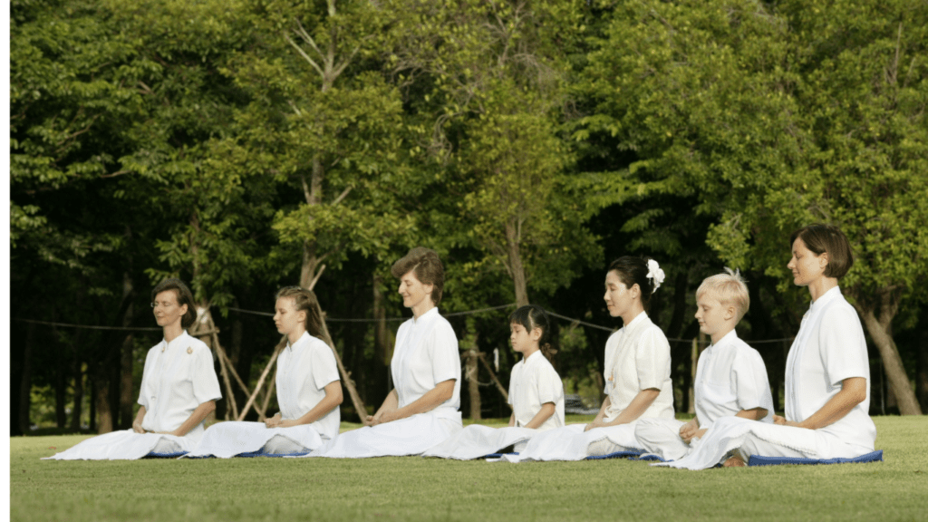 Group mediation outdoor