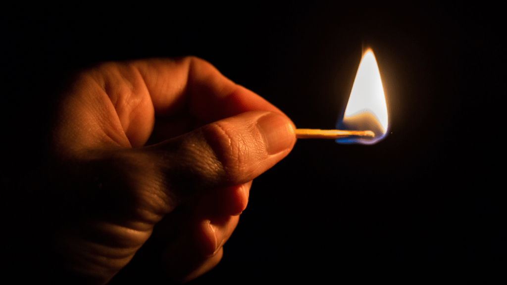 Starting a Fire using Matches 