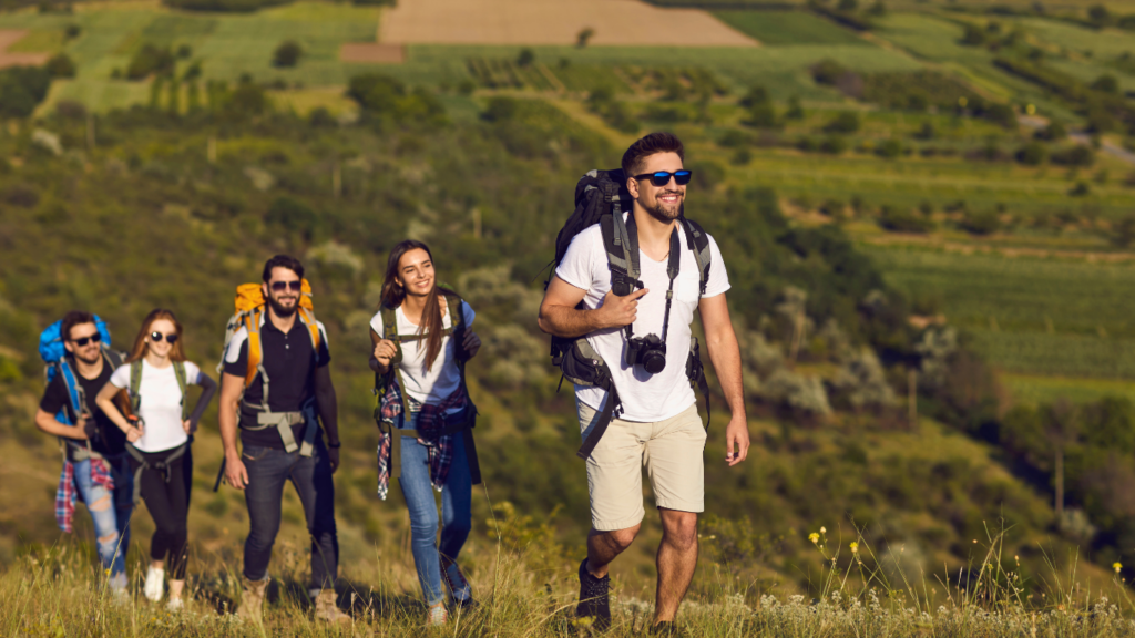 Hiking with friends