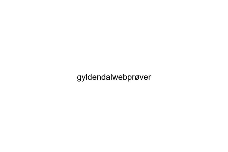 gyldendalwebprver