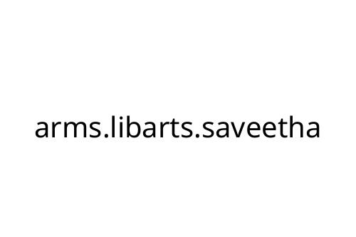 arms_libarts_saveetha