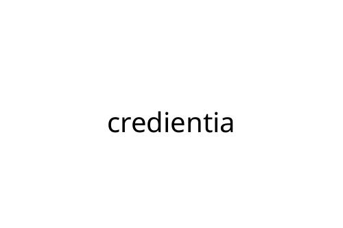 credientia