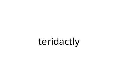 teridactly